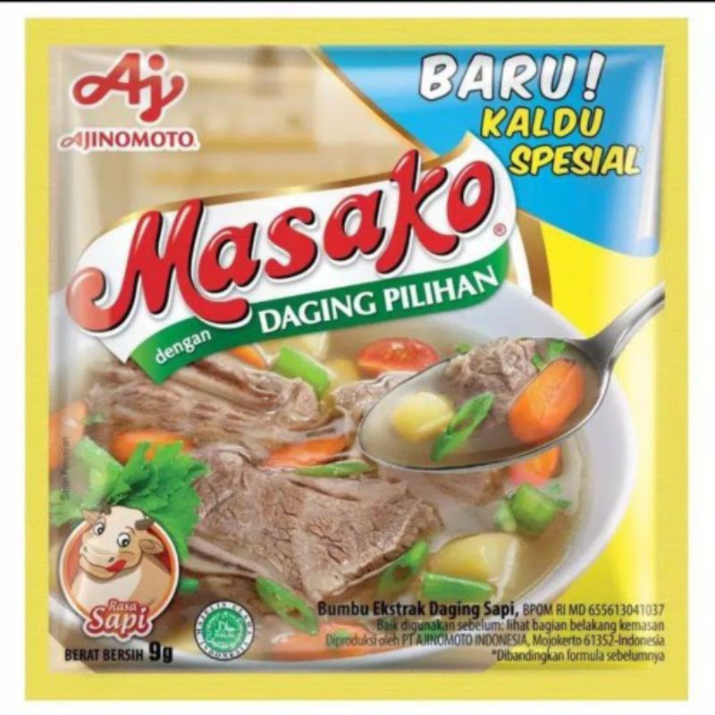 Jual MASAKO RASA AYAM DAN RASA SAPI 1 RENCENG ISI 12 PCS | Shopee Indonesia