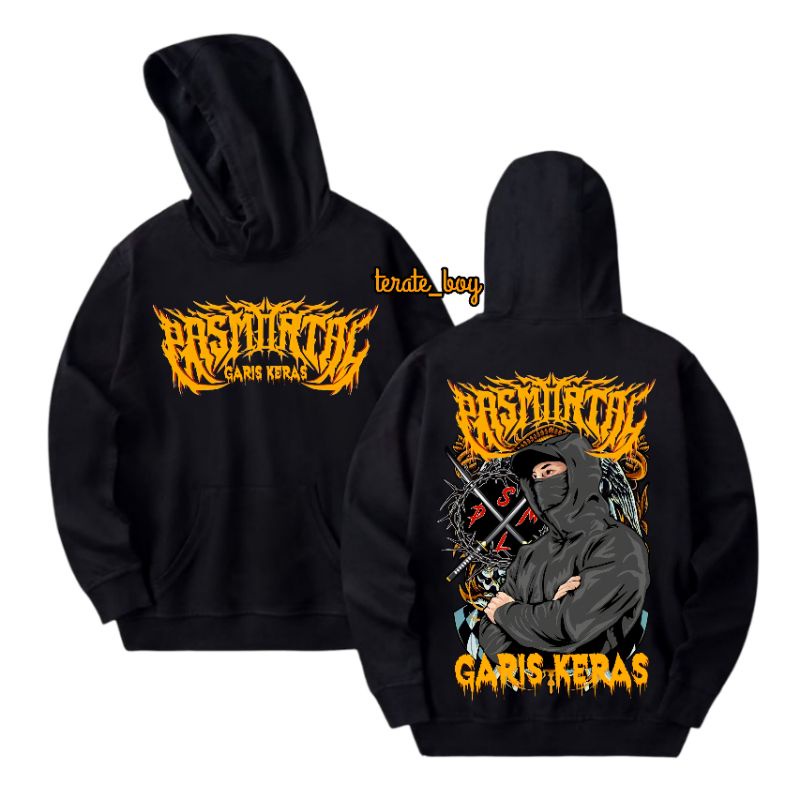Jual HOODIE DISTRO PASMORTAL GARIS KERAS (NETRAL) | Shopee Indonesia