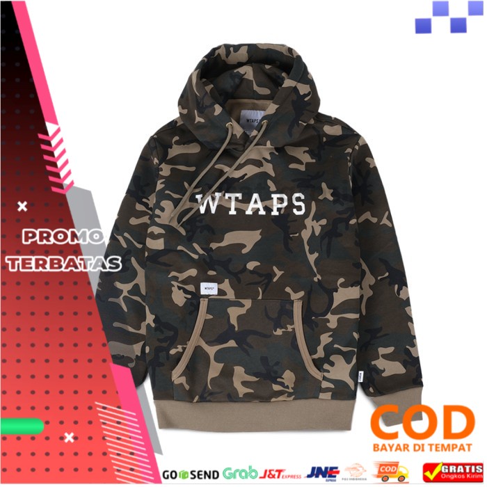 Wtaps camouflage best sale hoodie olive drab