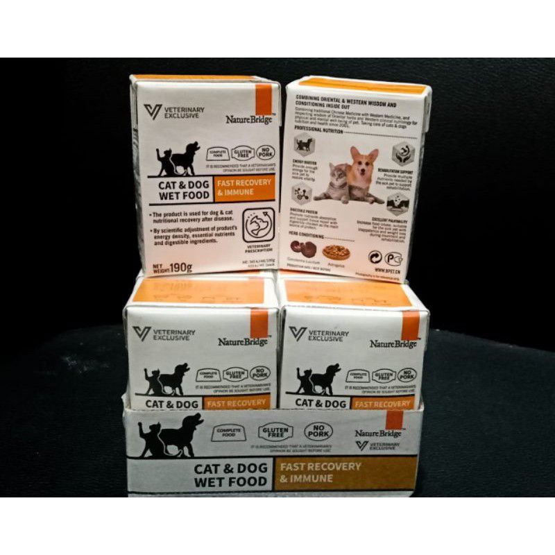 Jual Nature bridge Fast Recovery & Immune wet food saat sakit dan masa ...