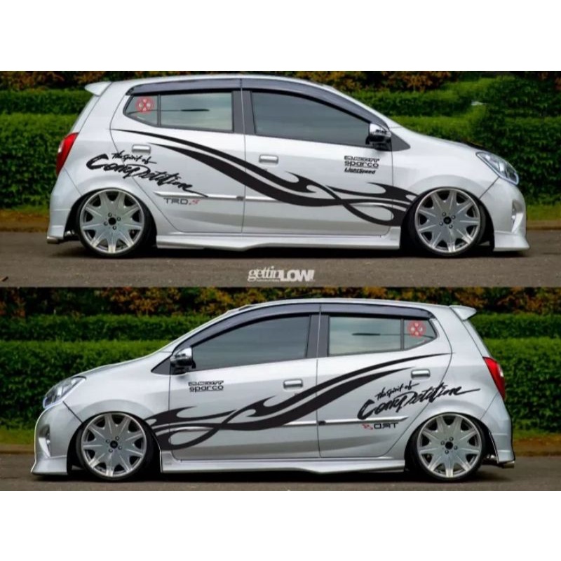 Jual 0121 Sticker Cutting Mobil Ayla Agya Yaris Jazz Brio Terbaru