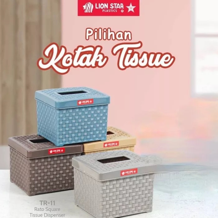 Jual Lion Star Kotak Tisu Rato Square Tissue Dispenser TR-11 . tempat ...