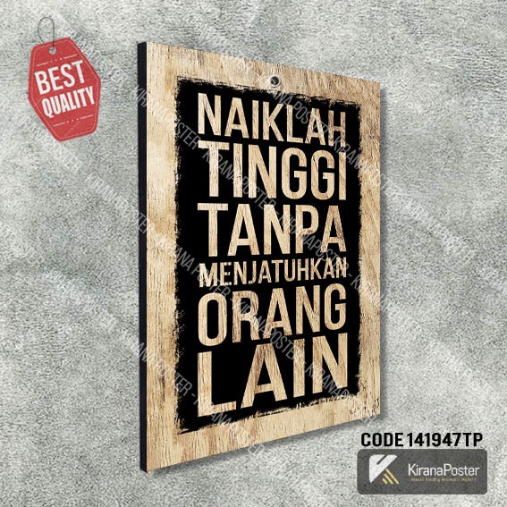 Jual Hiasan Dinding Motivasi Pajangan Dinding Poster Kayu Wall Decor