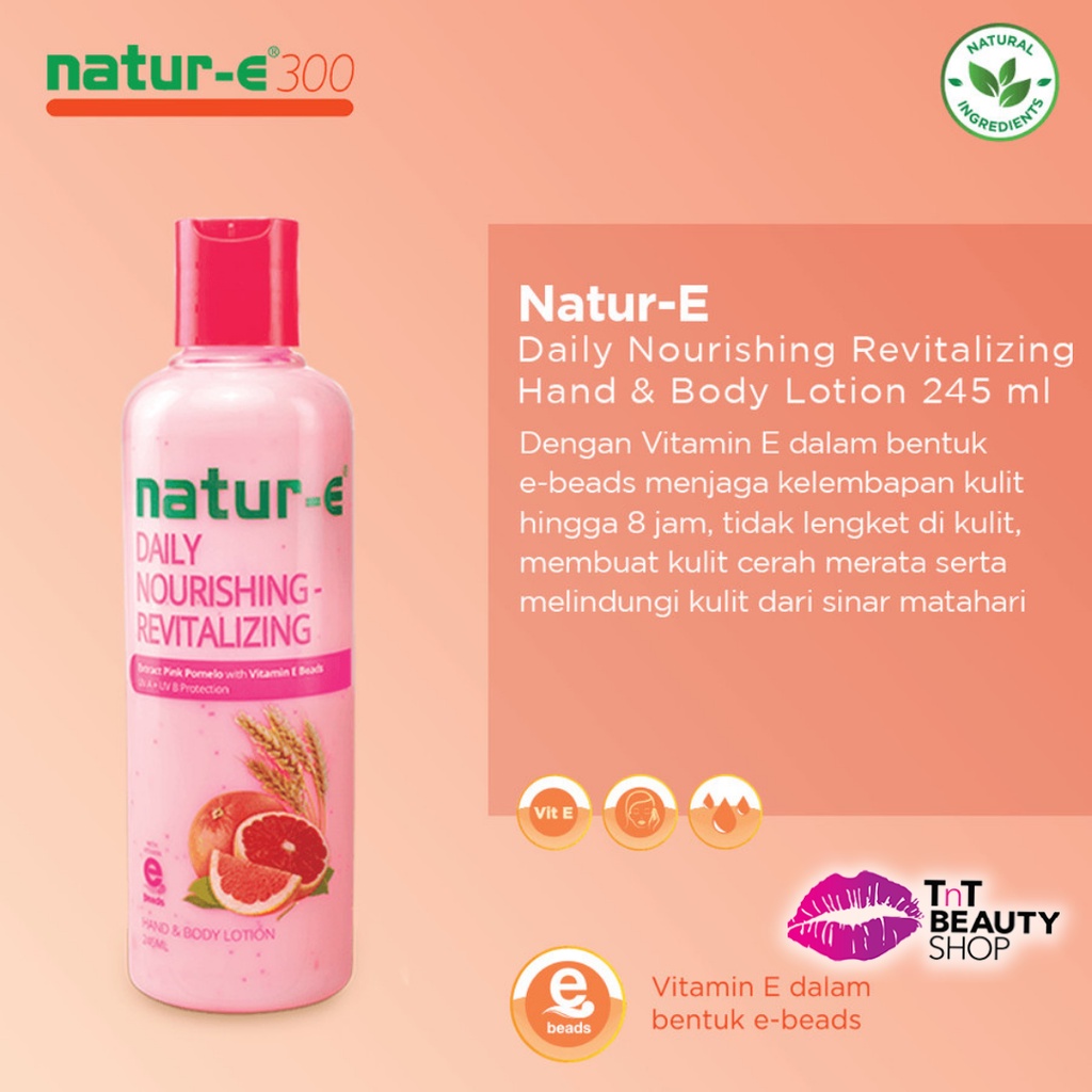 Jual NaturE 300 IU Revitalizing Hand Body Lotion 100ml 245ml Natur