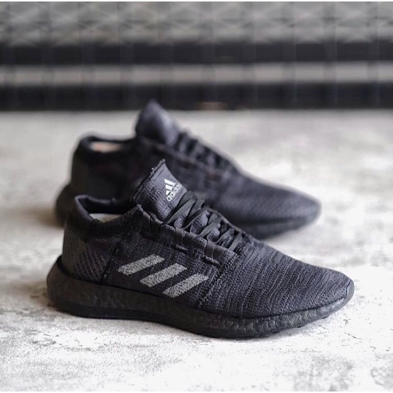 Jual ADIDAS PUREBOOST GO ALL BLACK Shopee Indonesia