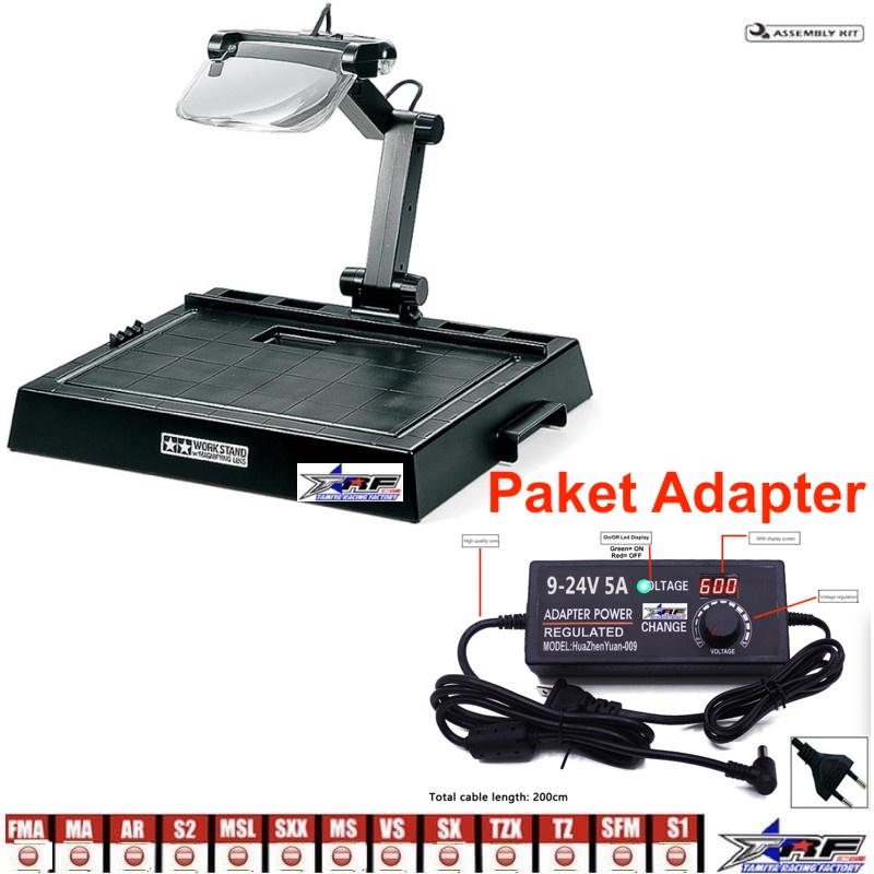 Tamiya 74064 Stazione di lavoro con lente di ingrandimento TAM74064