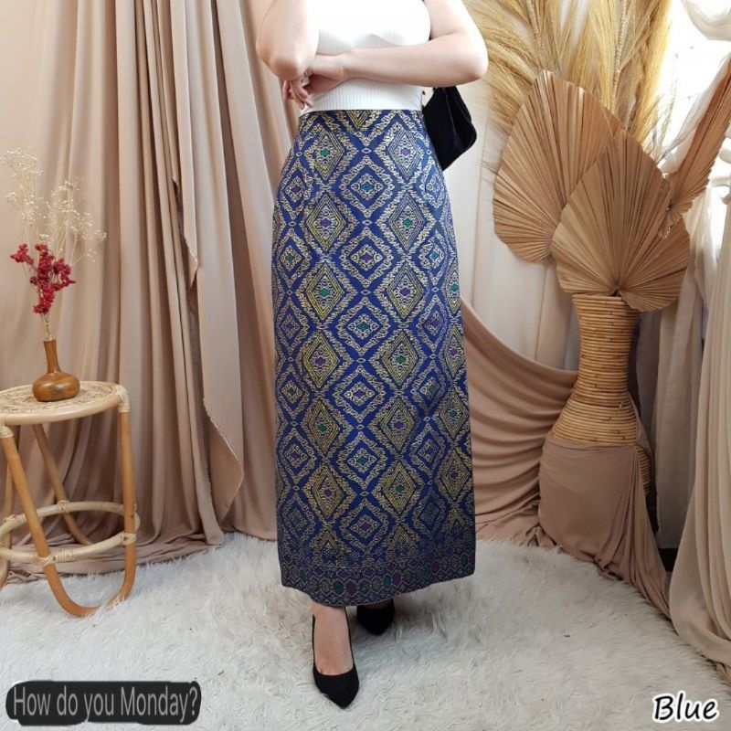 Jual Rok batik wanita terbaru long batik skirt | Shopee Indonesia