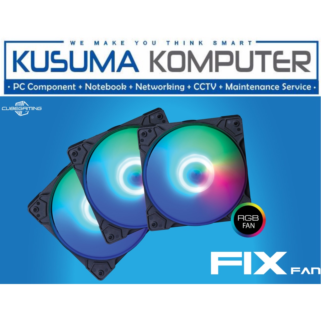 Jual Cube Gaming FIX FAN 12CM RGB | Shopee Indonesia