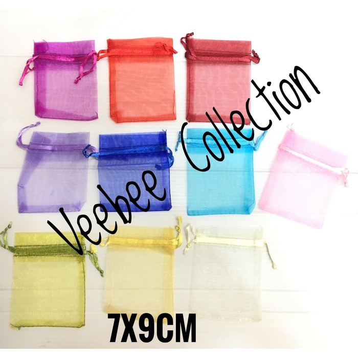 Jual Organza Bag X Cm Tas Tile Polos X Cm Kantong Tile Kantong Sovenir Tas Sovenir Kantong