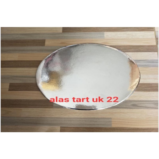 Jual Alas Kue Tart Bulat/ Alas Kue Ulang Tahun Perak 22cm/ Alas Kue ...