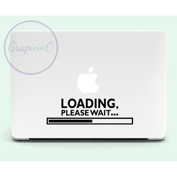 Jual Decal Sticker Loading Please Wait Stiker Laptop | Shopee Indonesia