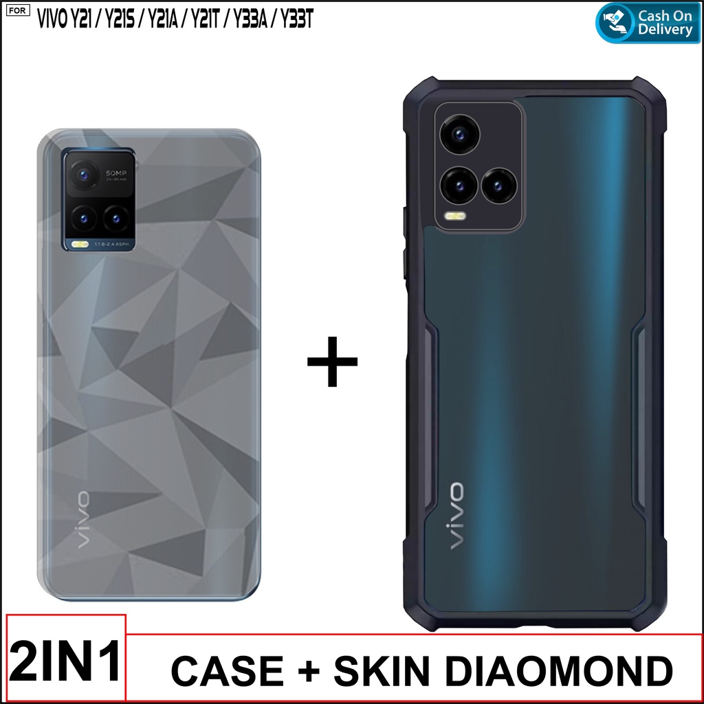 Jual Hard Case Vivo Y21 Y21A Y21s Y33s Y33T Paket 2in1 Casing Cover ...