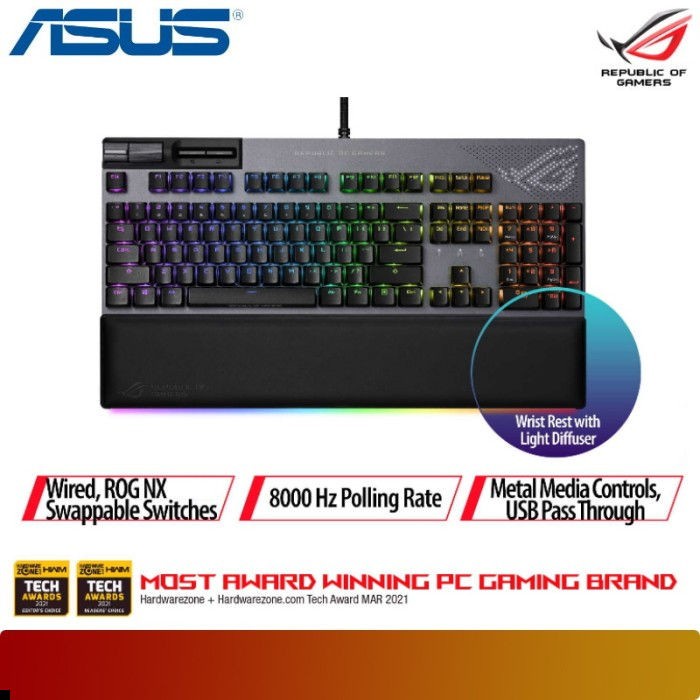 Jual ASUS ROG Strix Flare II Animate - Gaming Keyboard | Shopee Indonesia