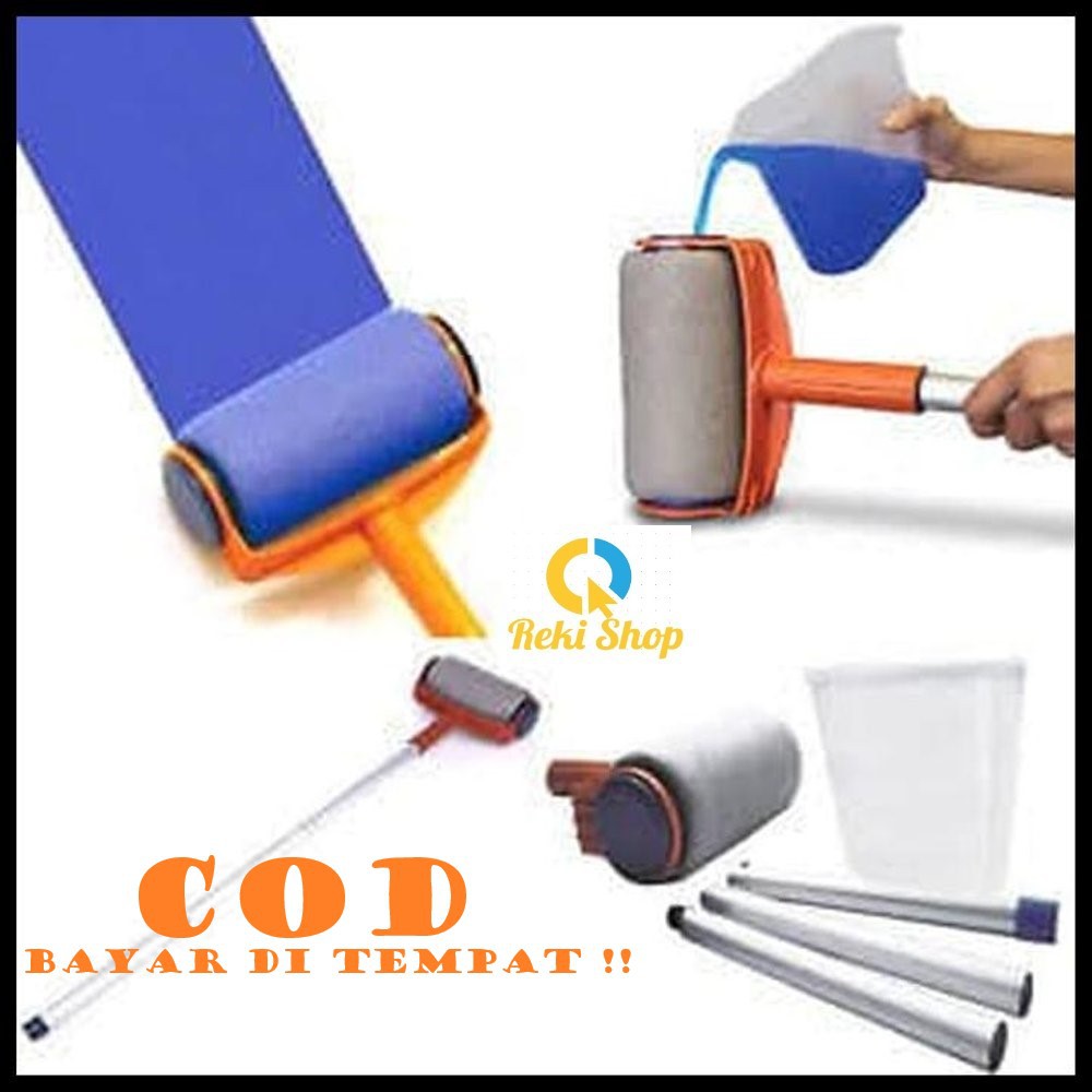 Jual Facil Paint Roller Pintar Kuas Cat Tembok Rumah Praktis Shopee Indonesia