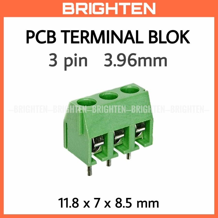 Jual PCB Terminal Blok Baud PCB 3 pin 3.96mm | Shopee Indonesia