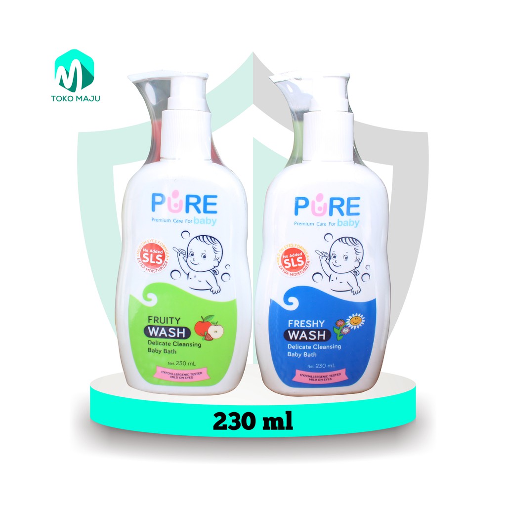 Jual Pure Baby Wash 2 In 1 (Shampo+Sabun Mandi) FRUITY & FRESHY ...