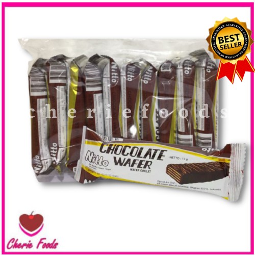Jual Nitto Waffer Choco Stick 17gram x 10pcs | Shopee Indonesia