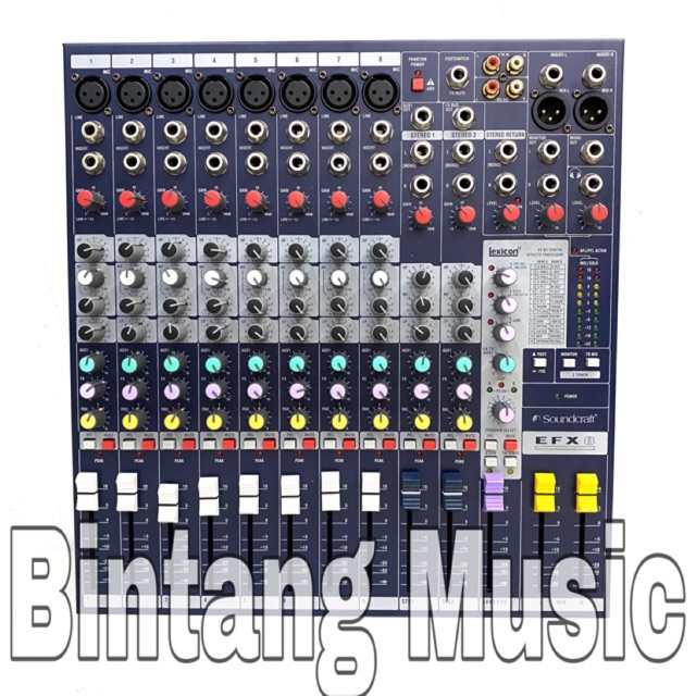 Jual mixer audio 8 channel soundcraft efx 8 lexicon baru mixer ...