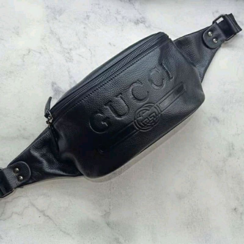 waist bag pria wanita tas selempang kulit tas gucci