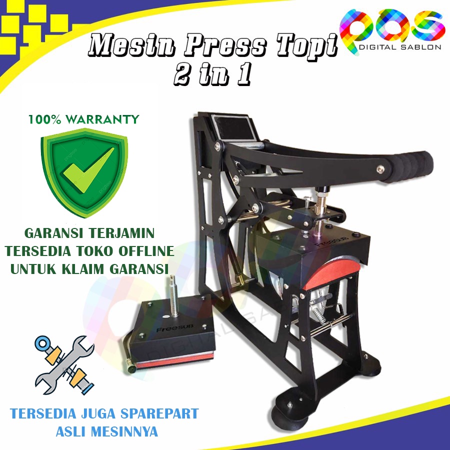 Jual Mesin Press Topi 2IN1 / Exclusive Press Digital Topi & Logo ...