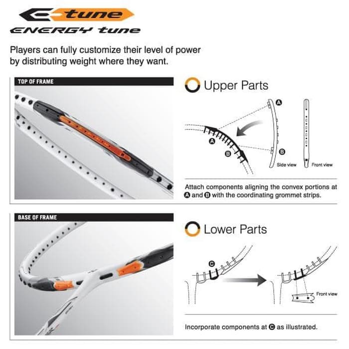 YONEX ボルトリック70Etune 4UG5 E-tuneパーツ付 いただき