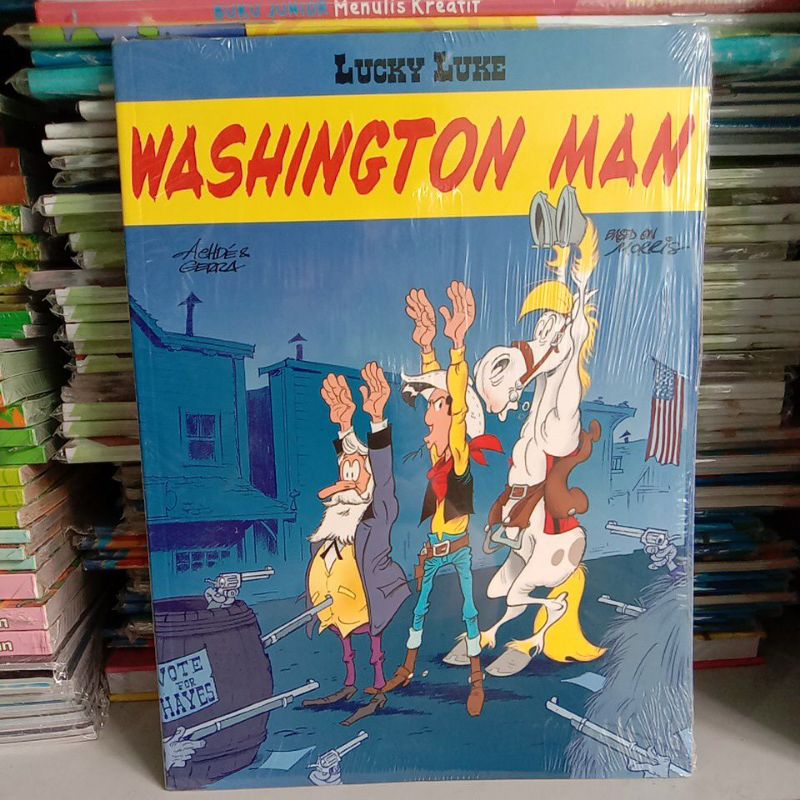 Jual BUKU LUCKY LUKE WASHINGTON MAN ORIGINAL | Shopee Indonesia