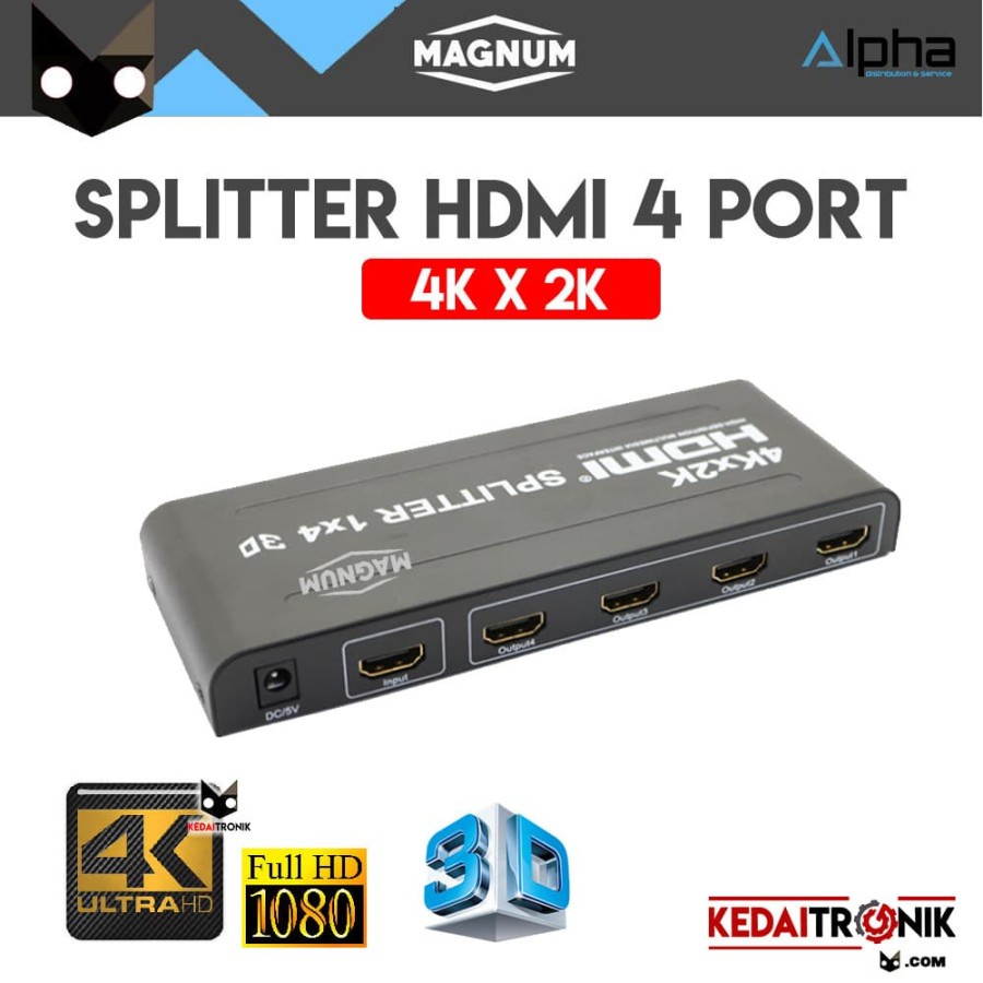 SPLITTER HDMI 4 PORTS 2K*4K