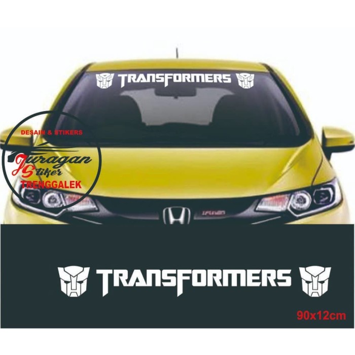 Jual Stiker Kaca Mobil Depan Transformer Warna Termurah Murah