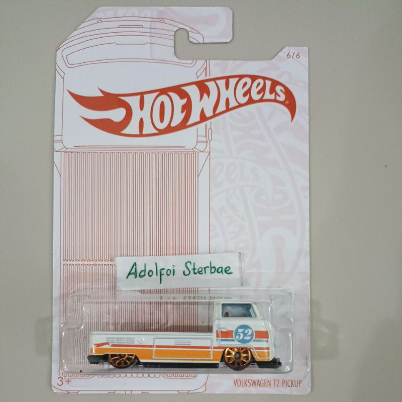 Hot Wheels VW Volkswagen Service T2 Pick up Yellow Carded 海外 即決-