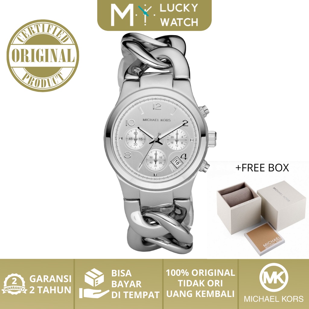 Jual Ori Garansi Thn Jam Tangan Wanita MK3149 Runway Twist