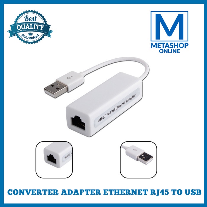 Jual Kabel Converter Adapter USB 2.0 Male To Ethernet LAN UTP RJ45 ...