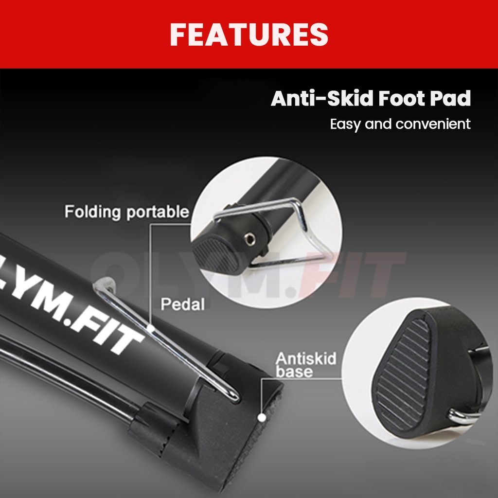 Jual OLYM.FIT Pompa Ban Sepeda Portable Mini Kecil Kompa Ban MTB Lipat ...
