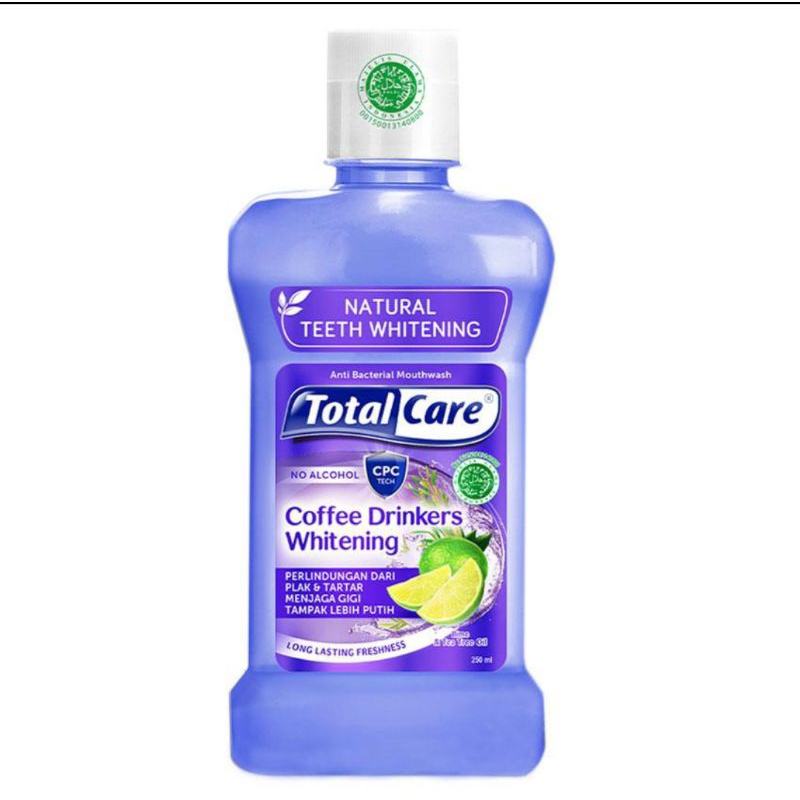 Jual TOTAL CARE Mouthwash Coffee Drinkers Whitening 250ml Shopee
