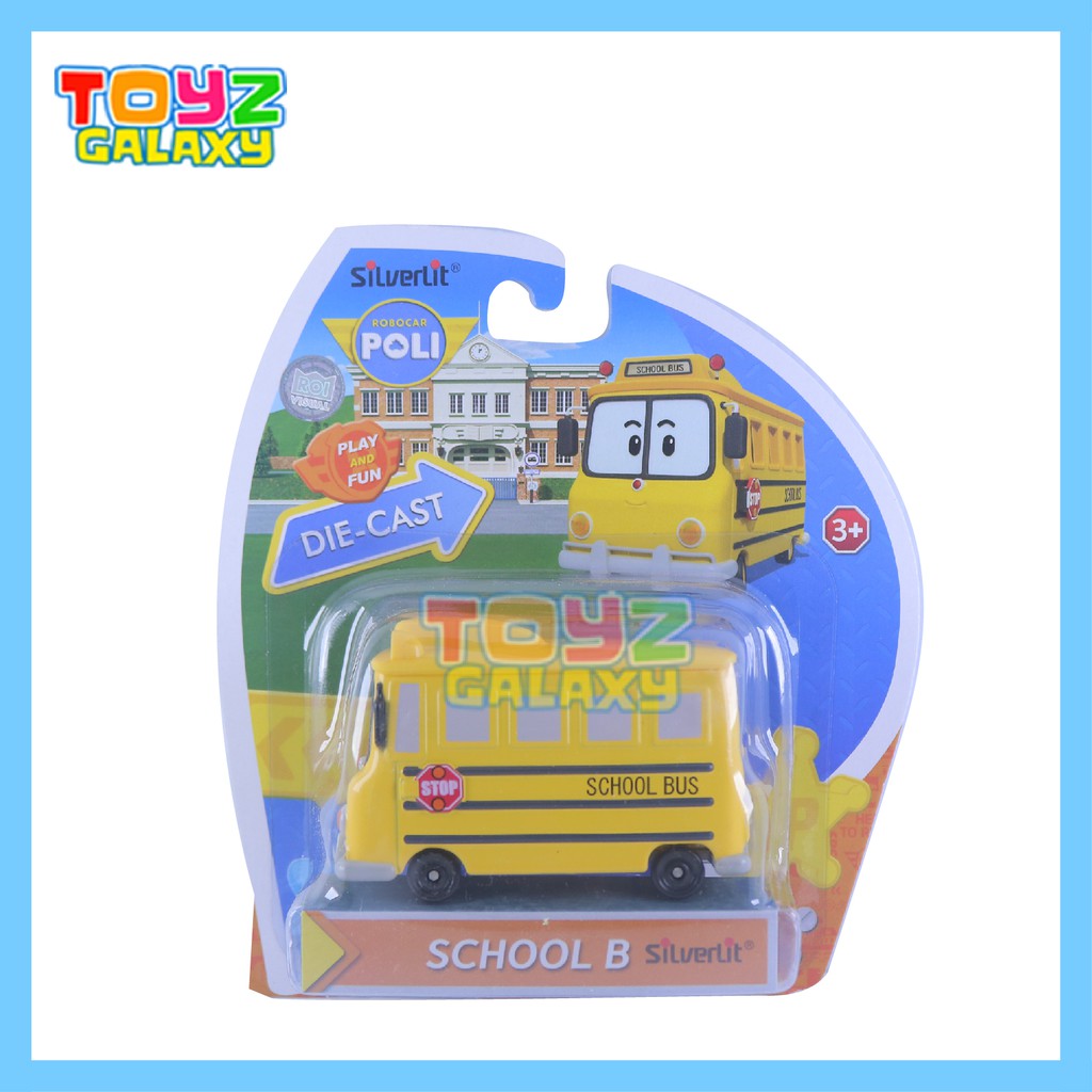 Jual ROBOCAR POLI DIECAST FIGURE SCHOOL BUS - ORIGINAL | Shopee Indonesia