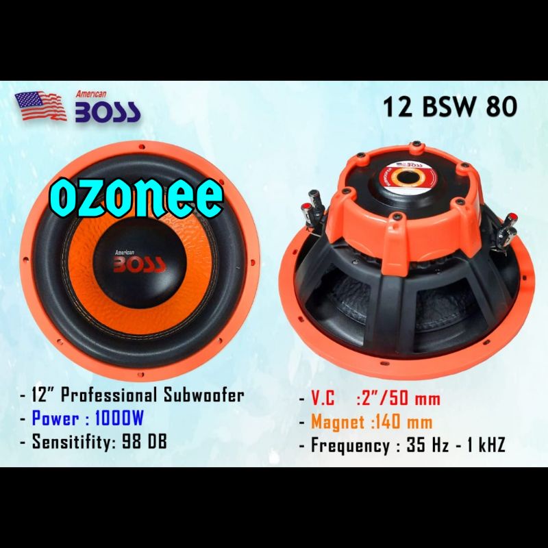 Subwoofer cheap american boss