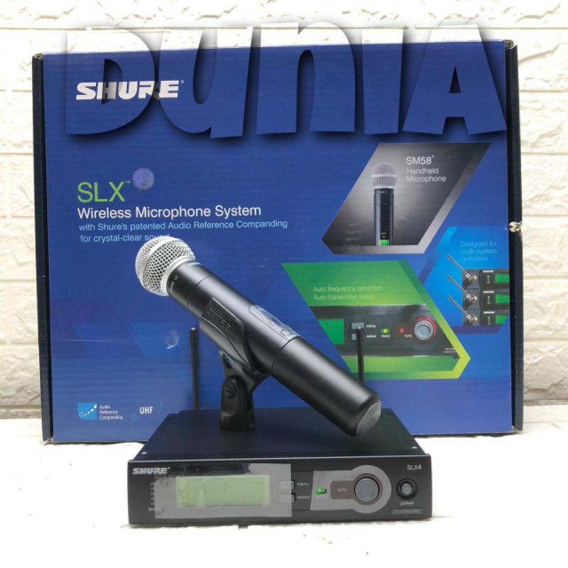 Jual Microphone mic Wireless Shure SLX 24 SM 58 (ORIGINAL) Shopee