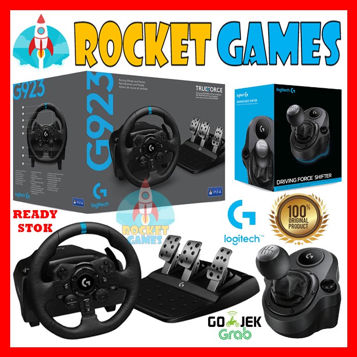 Jual Logitech G923 TRUEFORCE SIM Racing Wheel and Pedals For PS4 / PS5 ...