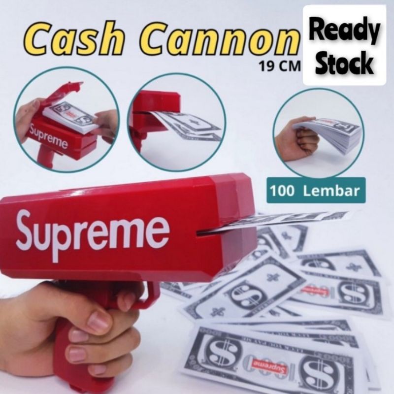 Jual Mainan Pistol Uang Supreme - Mainan Tembakan Uang | Shopee Indonesia