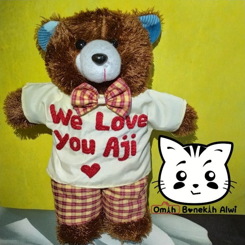 Jual Boneka custom we love you (NAMA) | Shopee Indonesia
