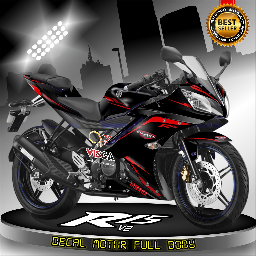 Jual Decal R15 V2 Full Body Stiker R15 V2 Full Body Dekal R15 V2 Black ...