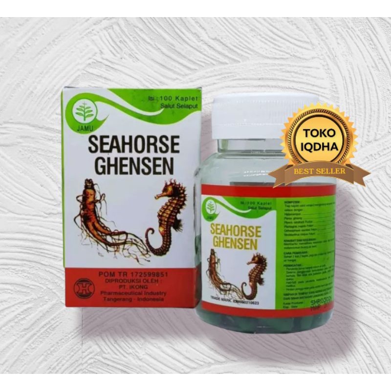 Jual SEAHORSE GHENSEN 100 kaplet Obat Sehat Ginjal Shopee Indonesia