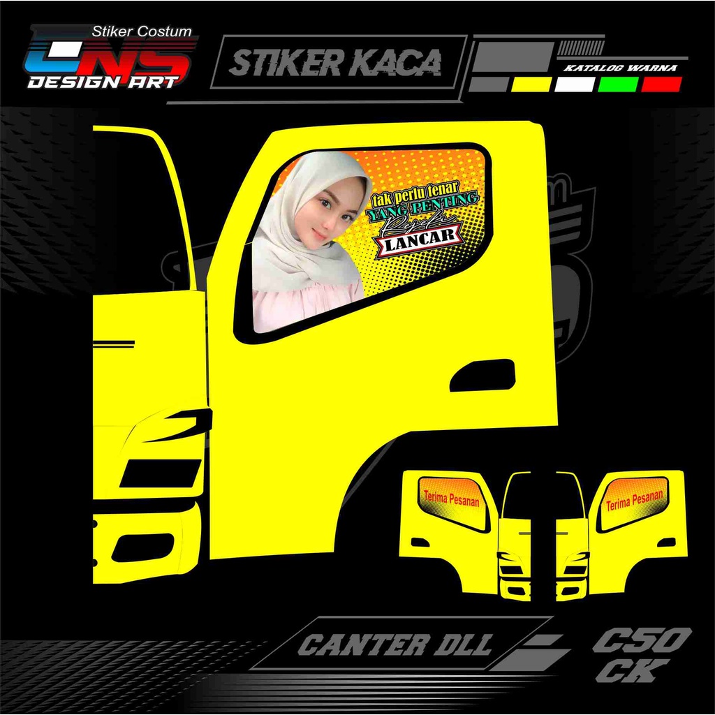 Jual Stiker Truk Canter Stiker Kaca Canter Stiker Kaca One Waya Stiker