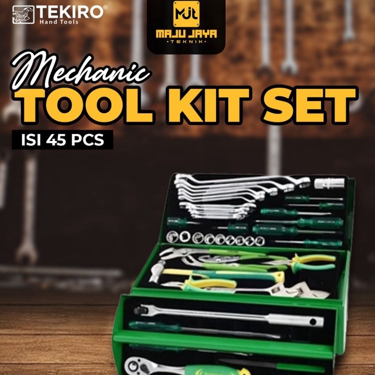 Jual Tekiro Tool Kit Pcs Mechanic Tool Kit Pcs Tekiro Tool Kit Set Shopee Indonesia