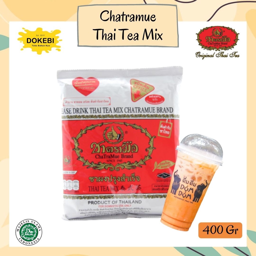 Jual CHATRAMUE BRAND RED THAI TEA 400GR - NUMBER ONE DAUN TEH BLACK ...