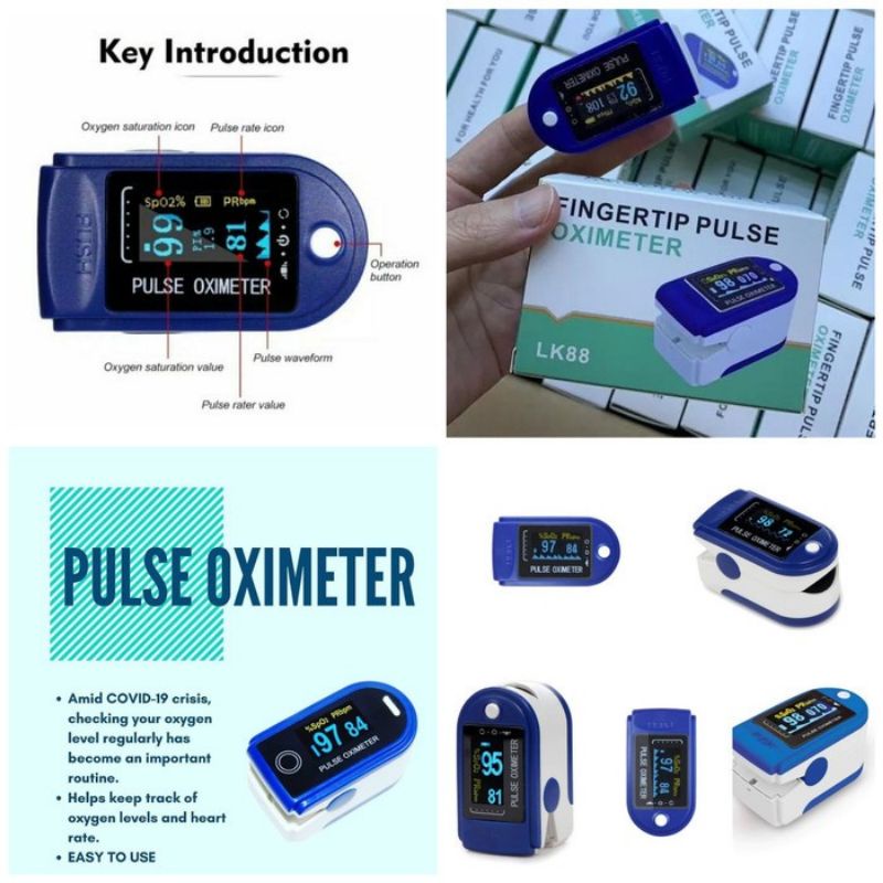 Jual fingerip pulse oximeter LK88/ alat oksigen dan detak jantung