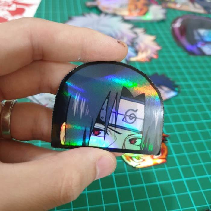 Jual Sticker Hologram Anime - PHS32 - Naruto - Itachi | Shopee Indonesia