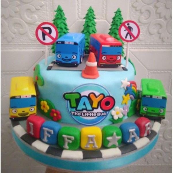 Jual Kue Ulang Tahun Tayobirthday Cake Tayo Murahcake Fondant