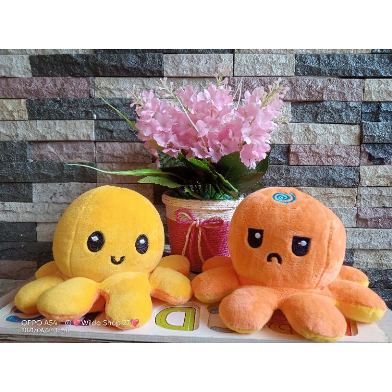 Jual Mainan Anak Boneka tik tok Gurita bolak balik Octopus Doll cumi ...