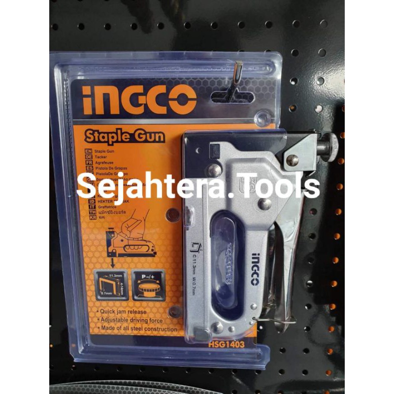 Jual HSG1403 ALAT PAKU STAPLES HEKTER GUN TACKER TEMBAK MANUAL GUN