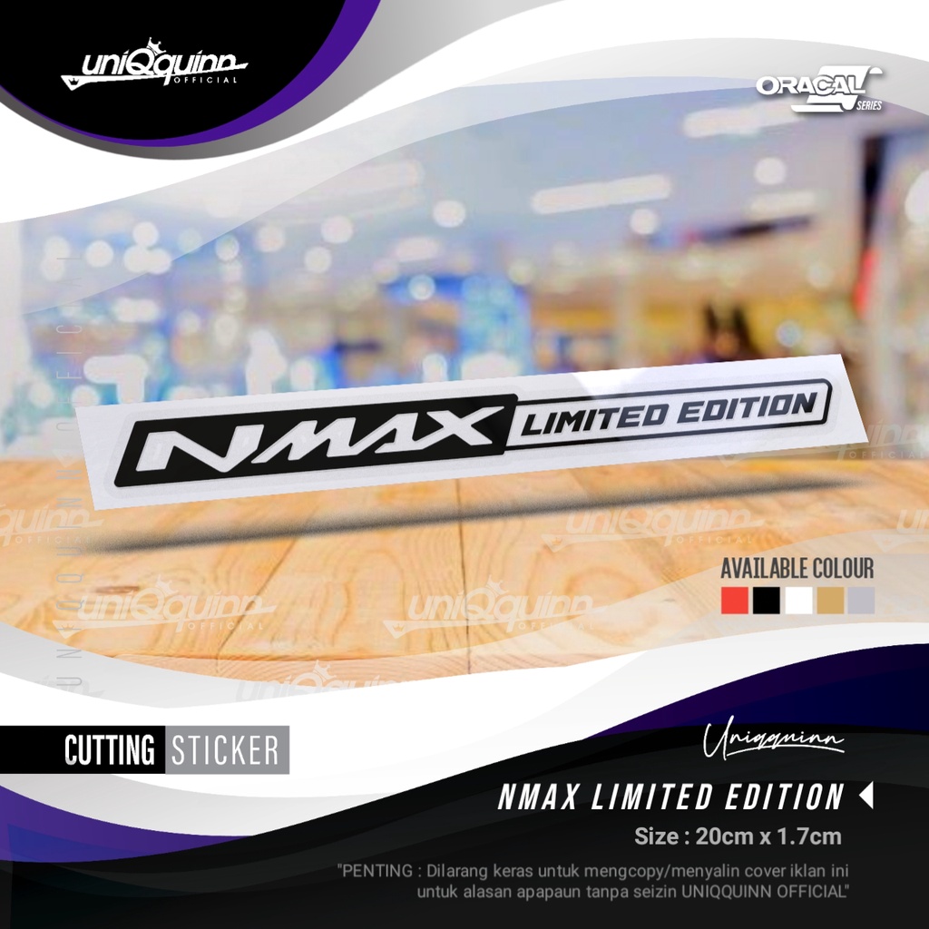 Jual UQ Sticker NMAX Limited Edition [ Cutting Sticker ] Sticker Motor ...